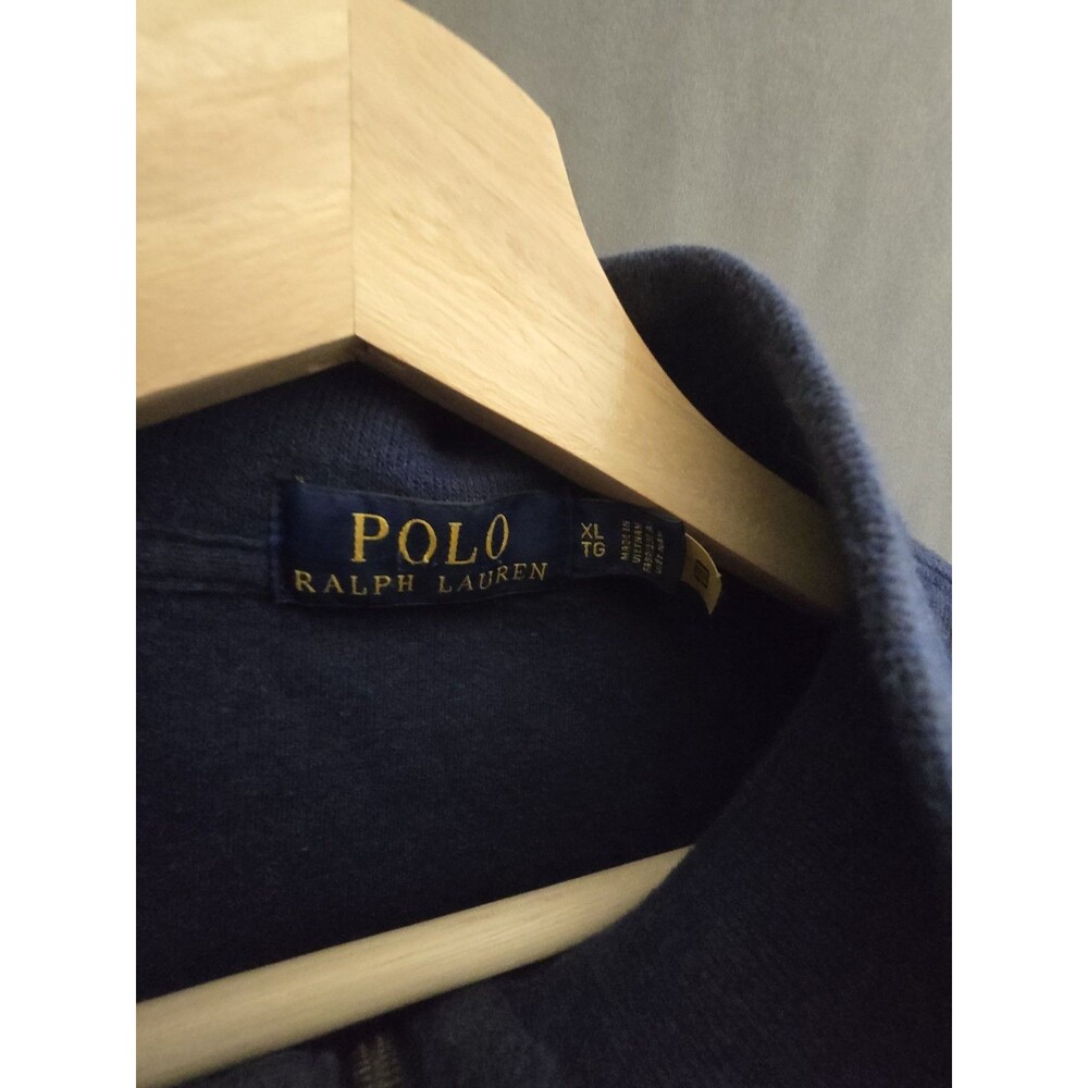 Polo Ralph Lauren Vintage Style Fair Isle Snowflake Quarter Zip Pullover XL flaw - Picture 10 of 11